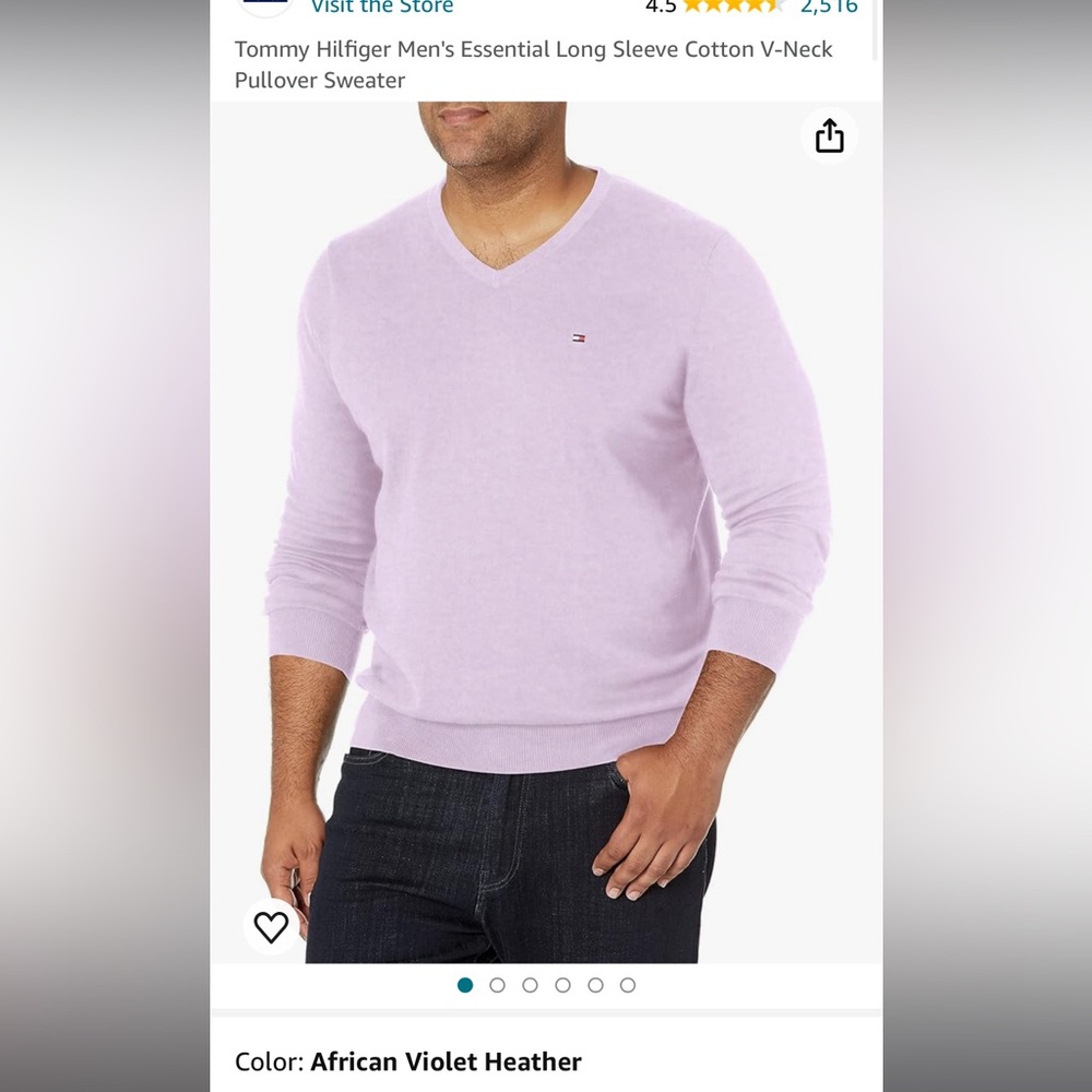 Tommy hilfiger violet sweater